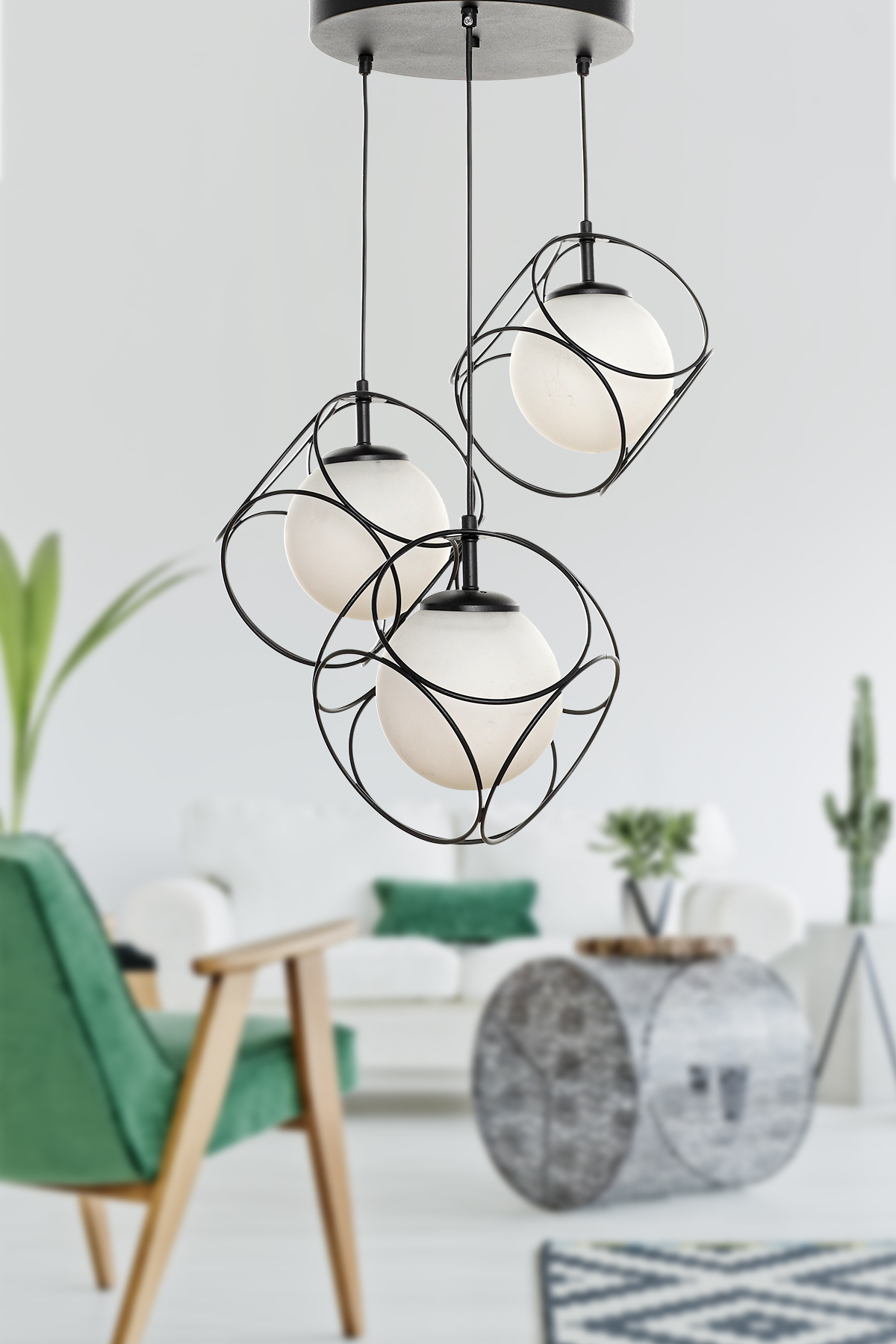 Modern Chandelier Black